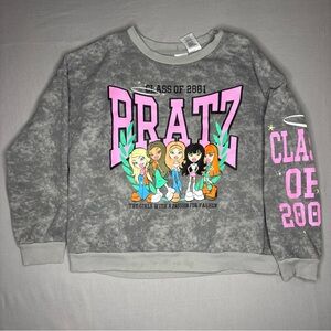 Bratz Sweatshirt Womens XXL Class of 2001 Crewneck Pullover Graphic Y2K 2000s